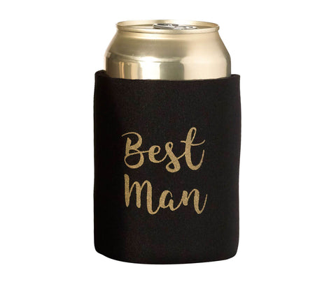 Black and Gold Best Man Cozy