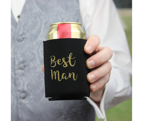 Black and Gold Best Man Cozy
