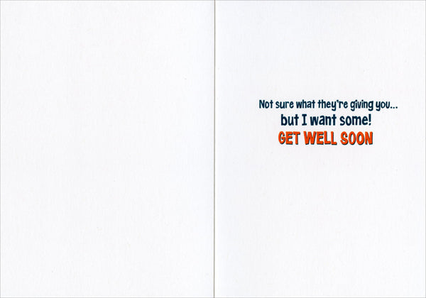 Get Well Greeting Card - Dog with Surgical Glove