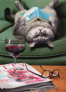Mother's Day Greeting Card - Upside Down Cat