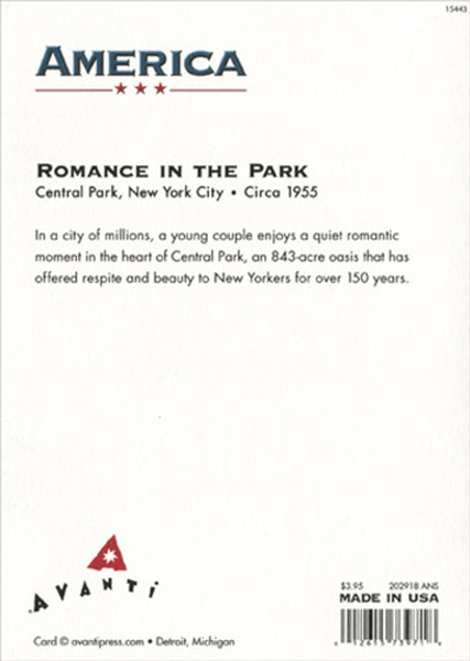 Our Anniversary Greeting Card - Central Park Couple