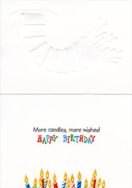 Birthday Greeting Card - Leaning Cake
