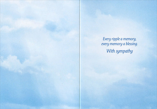 Sympathy Greeting Card - Sailboat Under Sky