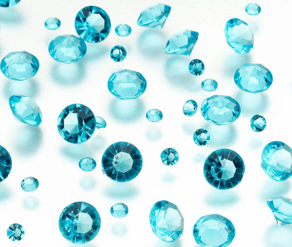 Aqua Blue Diamond Confetti