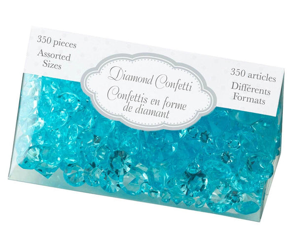 Aqua Blue Diamond Confetti