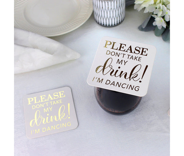 Set of 36 Don't Take My Drink Coasters