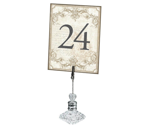 Vintage Gold Scroll Table Numbers (1-24)