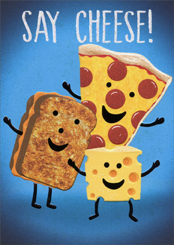 Birthday Greeting Card  - Cheese Selfie