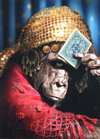 Birthday Greeting Card - Gorilla Fortune Teller