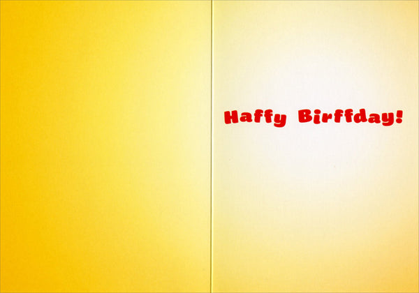 Birthday Greeting Card  - Chipmunk Roasts Marshmallows