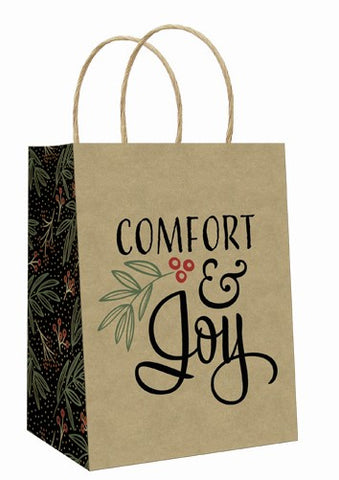 Medium Christmas Gift Bag - Comfort & Joy