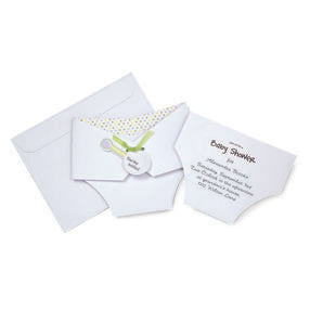 Baby Shower Printable Diaper Invitations - 12ct.