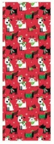 Premium Christmas Wrapping Paper - 25 Sq. Ft. - Cute Dogs