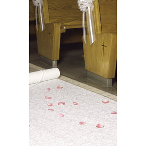 Floral Aisle Runner - White