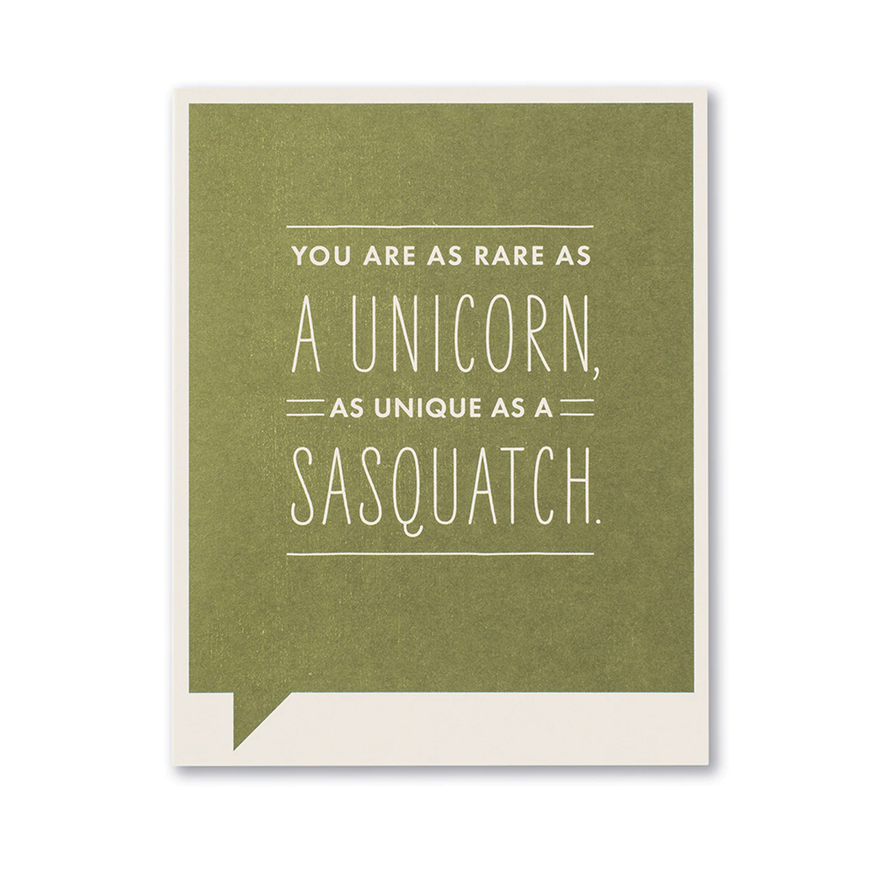 Thank You Greeting Card - You are as Rare as a Unicorn