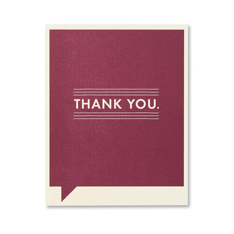 Thank You Greeting Card - Thank You.