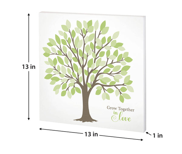Wedding Tree Guest Book Alternative Signing Tree with Green Leaves
