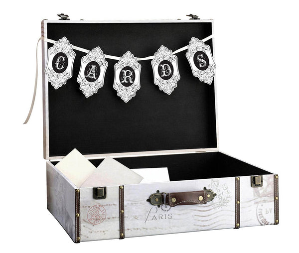 Vintage Suitcase Wedding Card Box