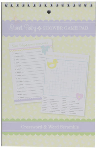 Baby Shower Game Pad - 2 Games for 25 people