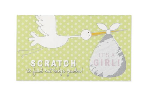 Baby Reveal Scratch-Off Cards - It's a Girl!