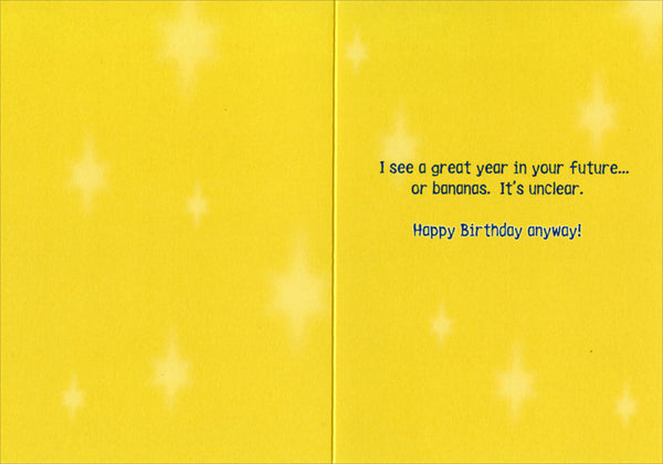 Birthday Greeting Card - Gorilla Fortune Teller