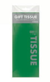 Gift Tissue - Green Tissue Paper - 8 ct