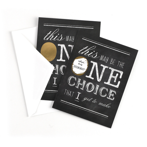Scratch Off Cards - One Choice - Will You be my Groomsman