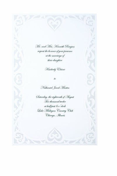 Luxe Hearts Invitation Kit - 50 Count