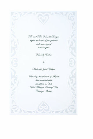 Luxe Hearts Invitation Kit - 50 Count