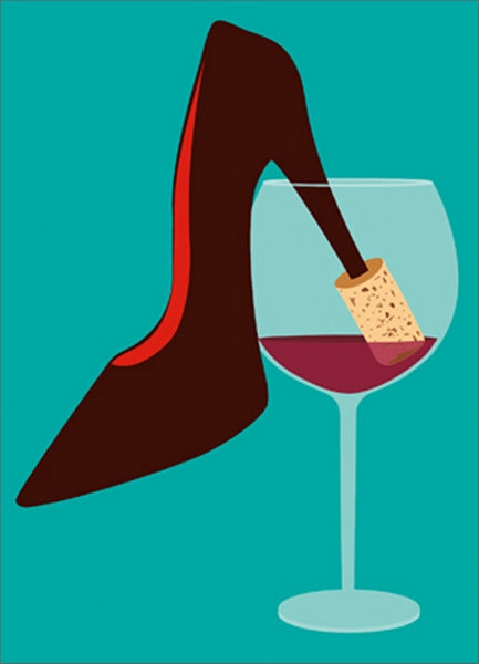 Birthday Greeting Card  - High Heel Cork