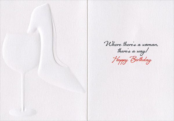 Birthday Greeting Card  - High Heel Cork