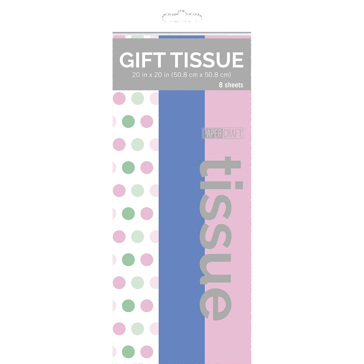 Gift Tissue - 2 Color/ Dots Tissue Paper - 8 ct
