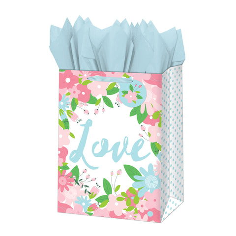 Extra Large Gift Bag - Floral - Love