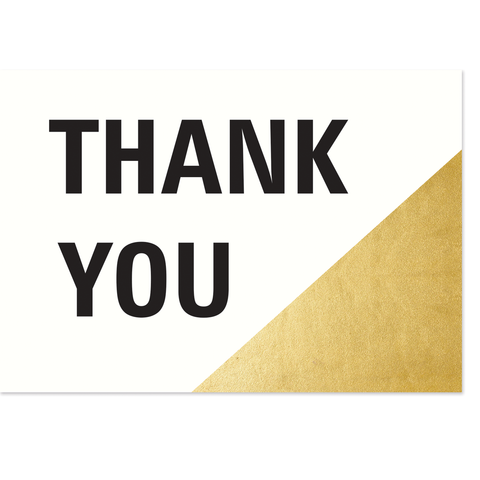 Thank You Cards - Thank You Cards with Foil Design - 8 ct