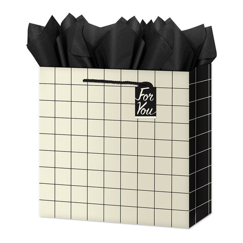 Square Jumbo Gift Bag - Contemporary - For You