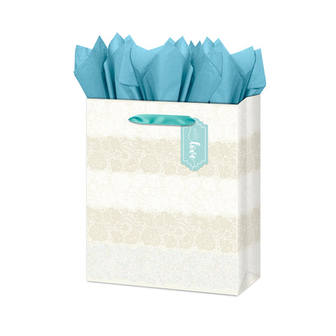 Large Gift Bag - With Love & Lace