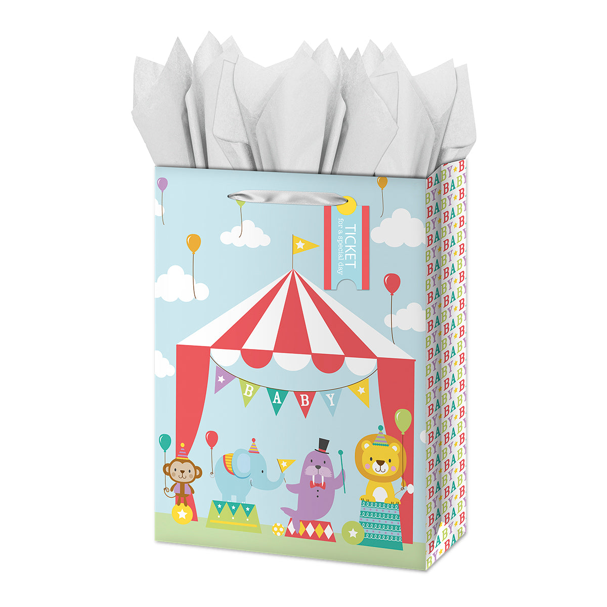 Extra Large Gift Bag - Baby Circus