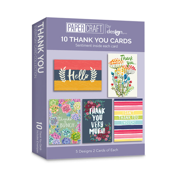 Value Pack Thank You Card Set (Style A) - 10ct.