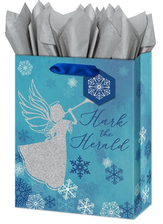 Medium Gift Bag - Christmas Herald Angel (Religious)