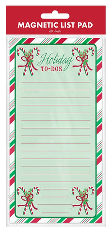 Christmas Magnetic List Notepad - Holiday To-Do's