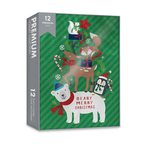 Beary Merry Christmas -  Premium Boxed Holiday Cards - 12ct.