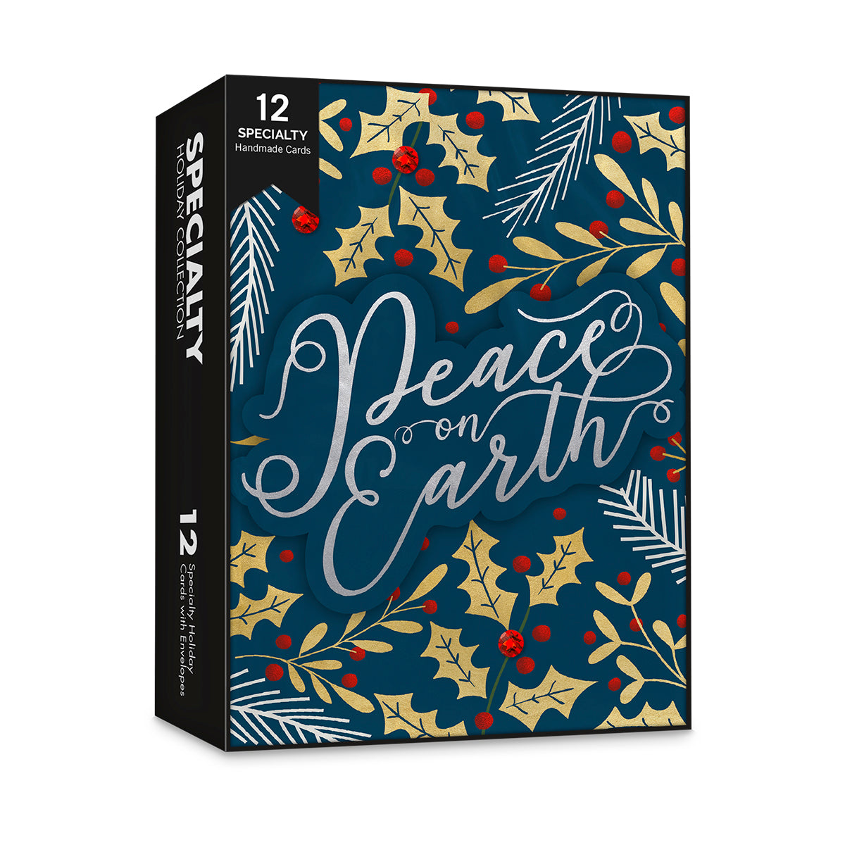 Peace on Earth (Religious)-  Premium Handmade Boxed Holiday Cards - 12ct.