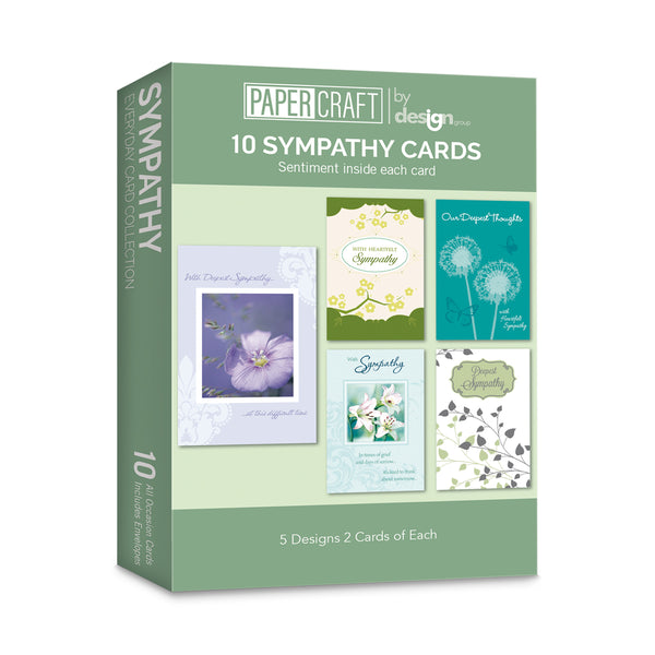Value Pack Sympathy Card Set (Style B)- 10ct.