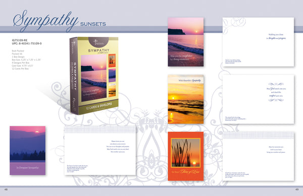 Value Pack Sympathy Card Set with Scriptures - 12ct.