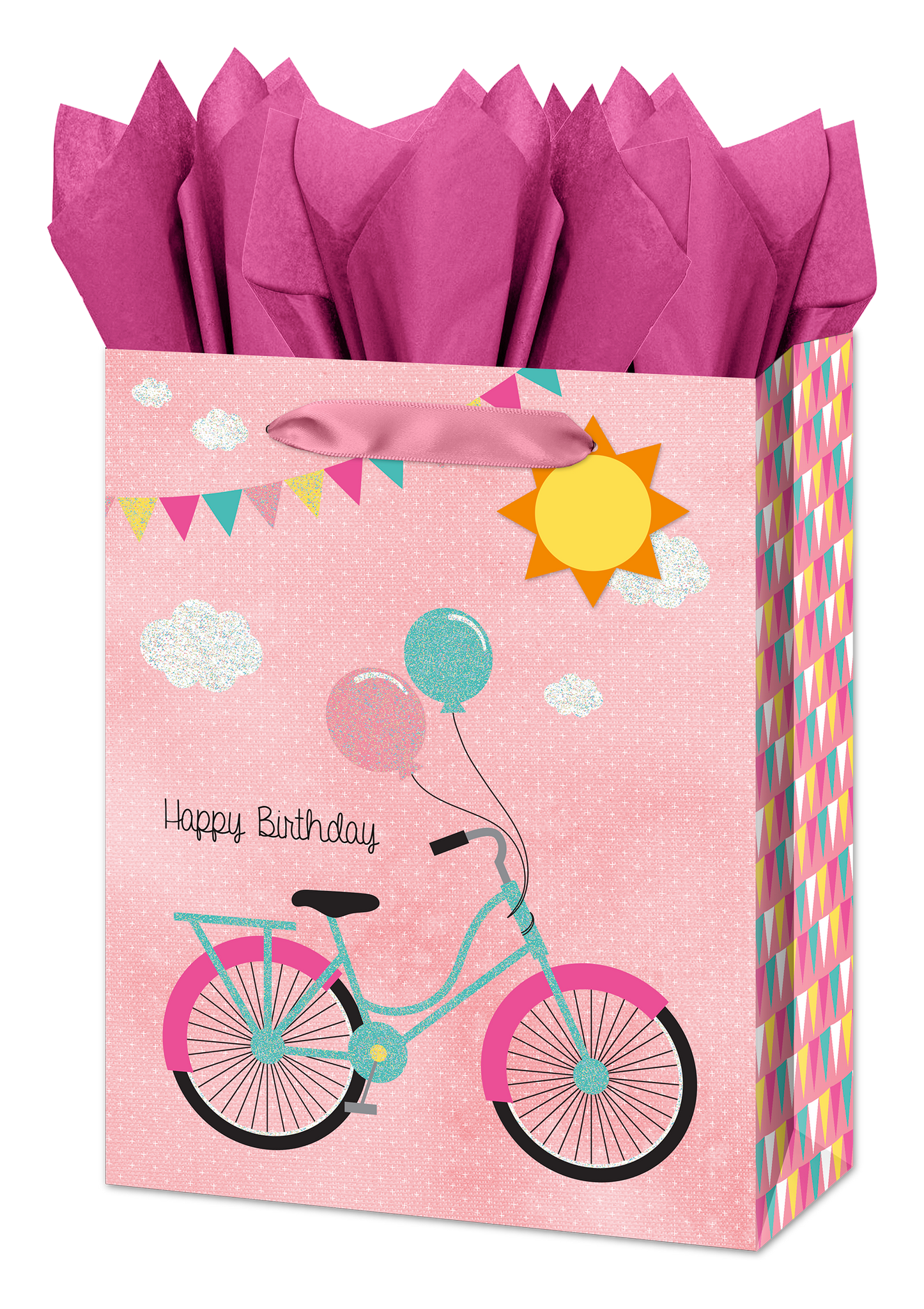 Medium Gift Bag - Happy Birthday - Bicycle