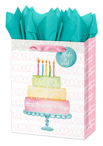 Medium Gift Bag - Birthday  - Make a Wish