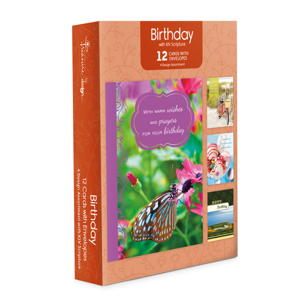 Value Pack Birthday Card Set with Scriptures - 12ct.