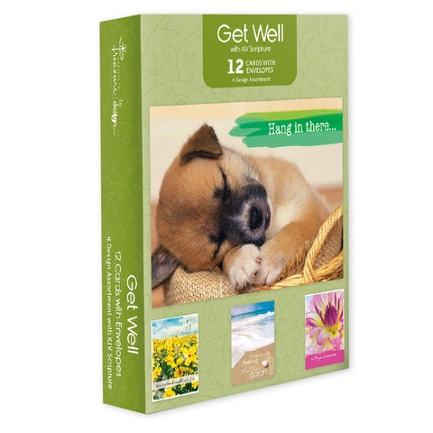 Value Pack Get Well Card Set (style 2) with Scriptures - 12ct.