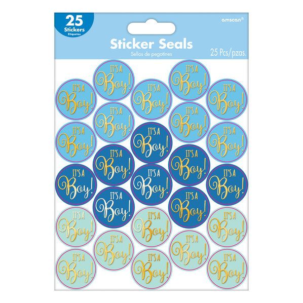 It's a Boy! - 25 pack Sticker Seals