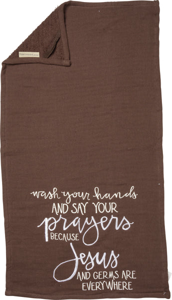 Hand Towel - Jesus and Germs